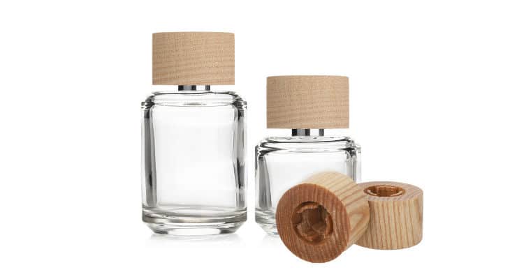 Quadpack développe un bouchon sur mesure 100% bois pour la gamme de parfums Shiseido